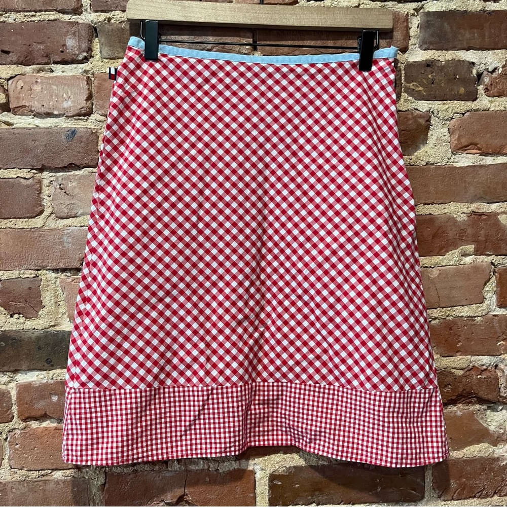 Tommy Jeans Y2K Gingham Skirt Juniors Size 3 Knee Length